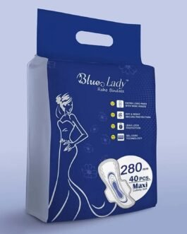 Beautiful Basics Blue Lady Long Pads With Wides Wings Sanitary Pads – 280 mm, 40-Pack