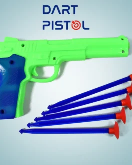 Medium Size Plastic 1 Gun with 5 Soft Suction Dart Bullets (1 Set)