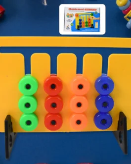 Montessori Slide Puzzles Toys for Kids (36 Challenges / 1 Set)