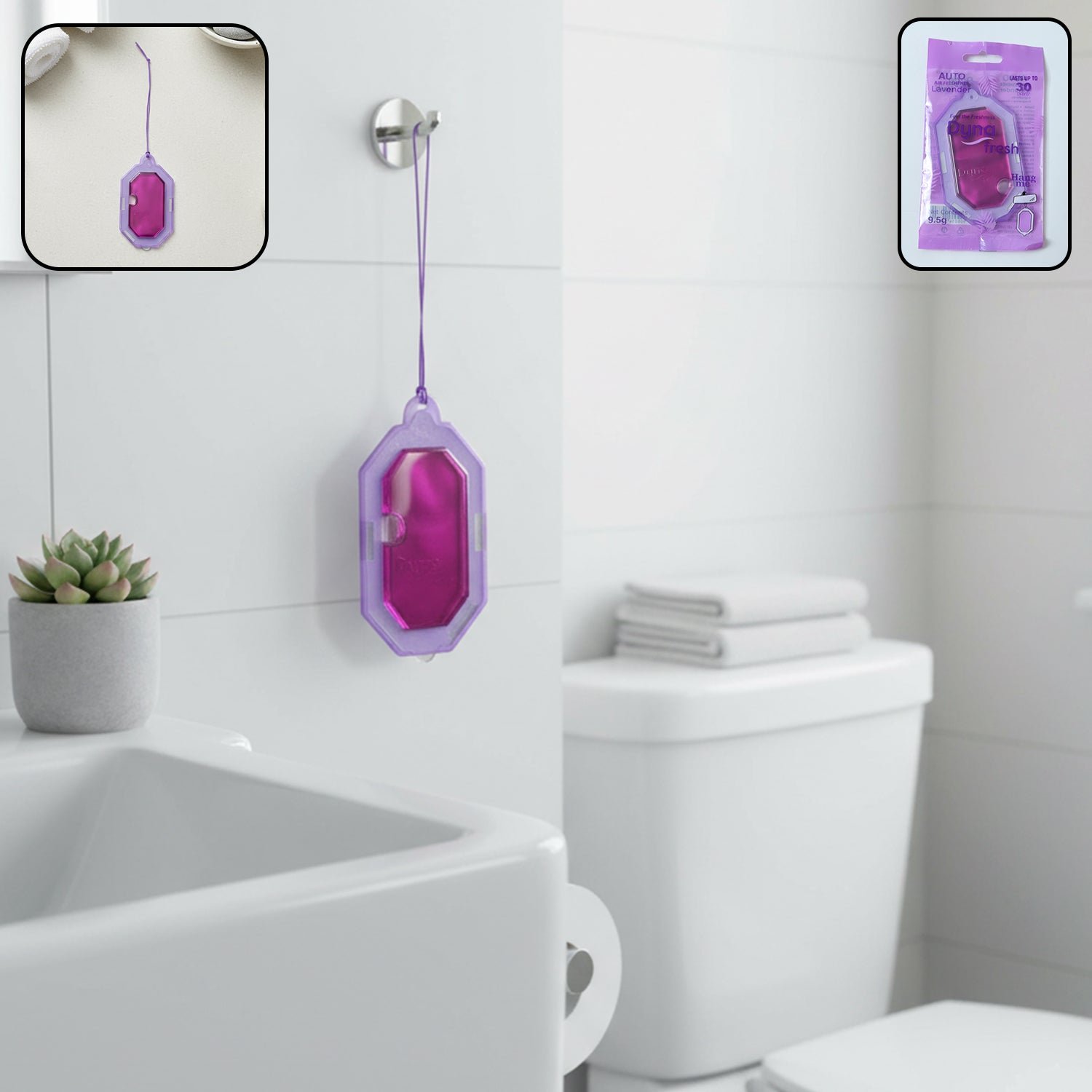 01_7b99e5a3-8ccd-403f-9d4a-25cc93f4fb54.jpg Hanging Bathroom Air Freshener Lavender Gel (1 Pc, 9.5gm) - Image 1