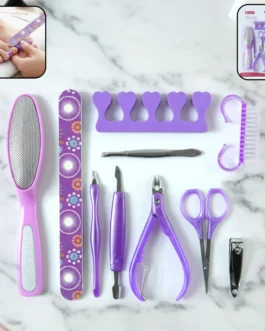Personal Grooming Manicure & Pedicure Nail Care Tool Set (10 Pc Set)