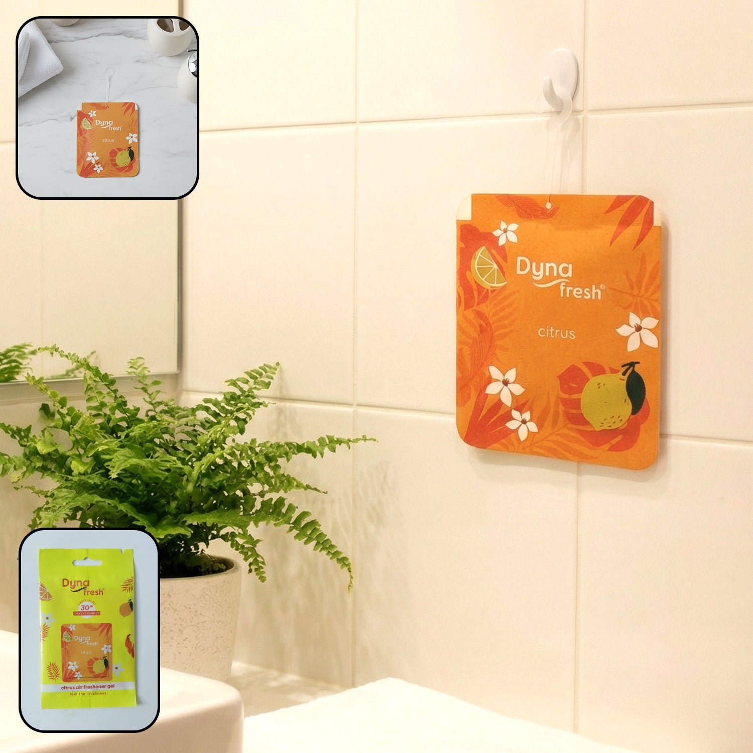 01_b9e317de-907c-4844-87ab-7b84a4793a43.jpg Citrus Hanging Air Freshener Gel (1 Pc, 10gm) - Image 1