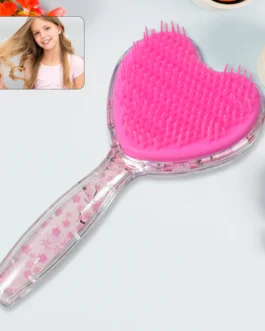 Heart Shape Hair Brush Massage Shower Comb (1 Pc), Hair accessories