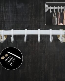 1 Pc Bath Towel Hanger Wall Mounted Towel Holder Rack for Kitchen Bathroom