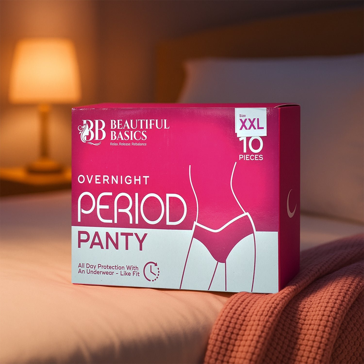 Beautiful Basics Overnight Period Panty XXL Size (10 Pc)