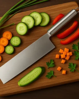 Professional-Grade Stainless Steel Vegetable Cleaver Knife 1 Pc