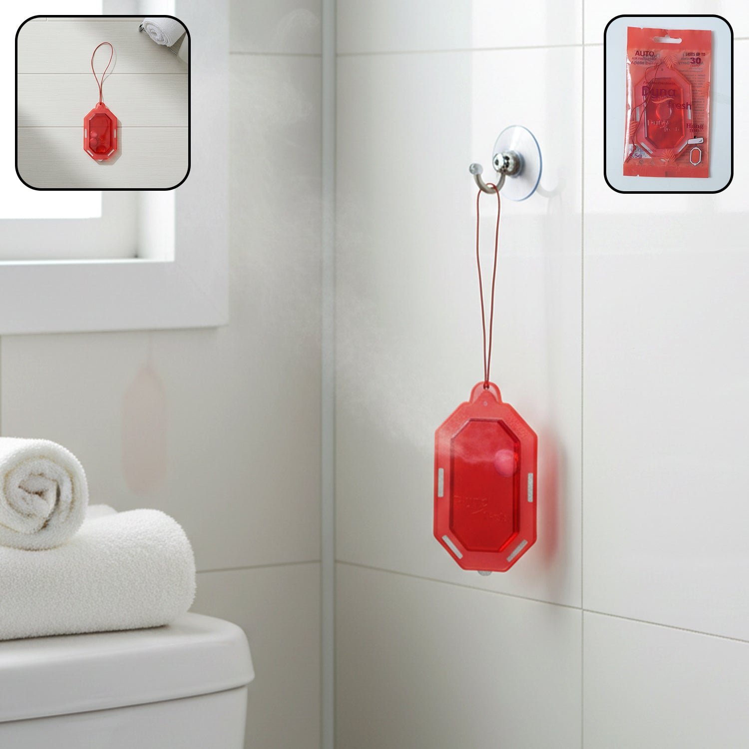 01_e5e04631-a352-4c40-898b-d533fc3803c3.jpg Hanging Bathroom Air Freshener Apple Barry Gel (1 Pc, 9.5 Gm) - Image 1