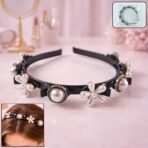Luxury Pearl Floral Hair Band for Women & Girls (1 Pc)