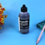 Camlin Permanent Marker Ink 100 ml – Black Color Refill Ink for Multi-Surfaces - Image 2
