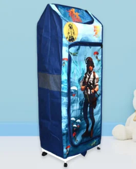 Multi Purpose Foldable Baby Wardrobe / Toy Box 5 Shelves Cartoon Printed