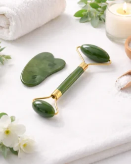 Facial Face Roller & Gua Sha Massage Set (1 Set)