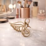 Elegant Matte Bow Hair Claw Clip for Women - 1 Pc - Image 2