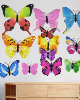 Decorative Colorful Butterfly Wall Stickers (12 Pc / Set)