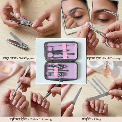 Premium 7 in 1 Manicure Pedicure Nail Care Kit (1 Set) - Image 4