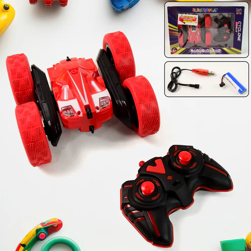 Electroplay Remote Control Car, Double Sided Fast Stunt Car (1 Set) - Image 3