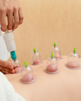 Vacuum Cupping Set – 6 Pc Massage Therapy Suction Kit for Relaxation
