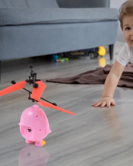 Electroplay Flying Bird RC Toy with LED & Remote Control – Pink Owl Design (1 Set)