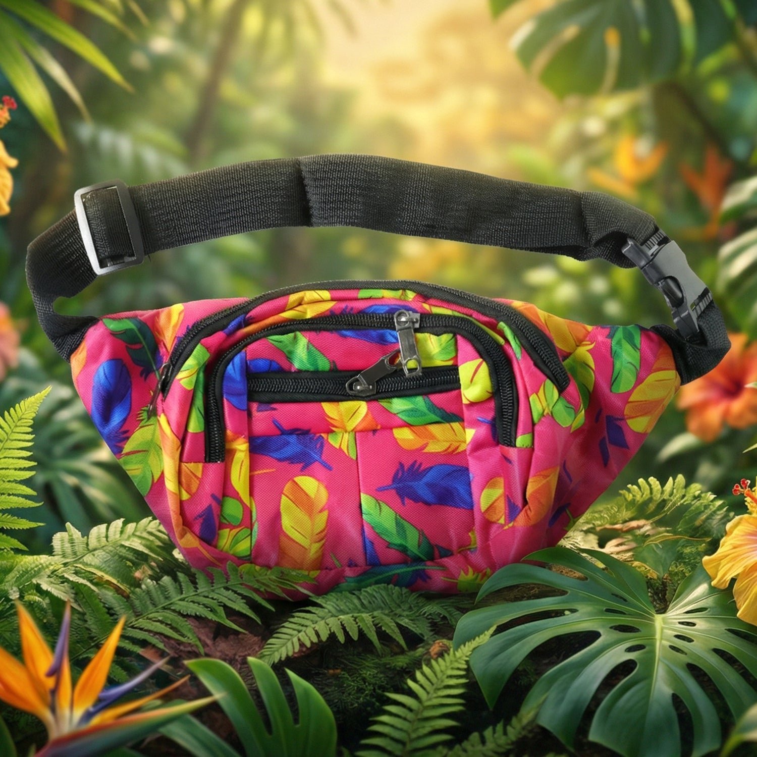 Stylish Printed Waist Bag (1 Pc) - Image 4