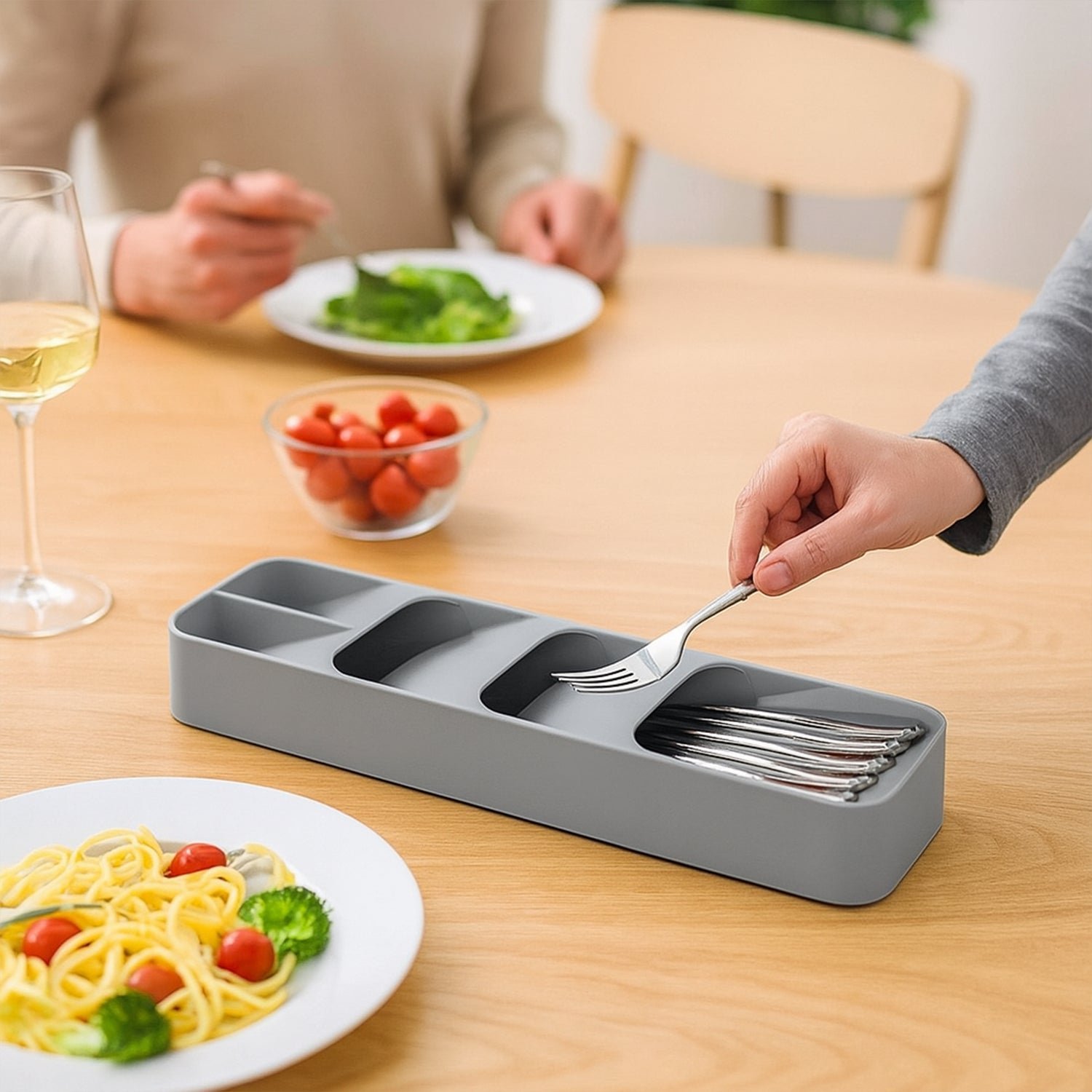 1 Pc Cutlery Tray Box Used For Storing Cutlery Items And Stuffs Easily And Safely - Image 3