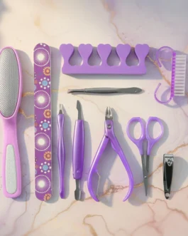 Personal Grooming Manicure & Pedicure Nail Care Tool Set (10 Pc Set)