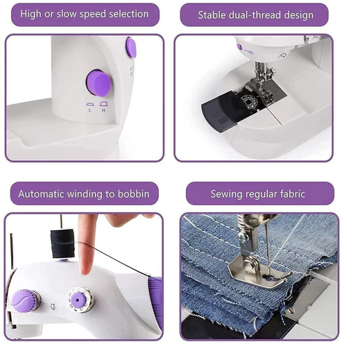 Home Tailoring Sewing Machine With Extension Table Set, Portable Stitching Machine - Image 5