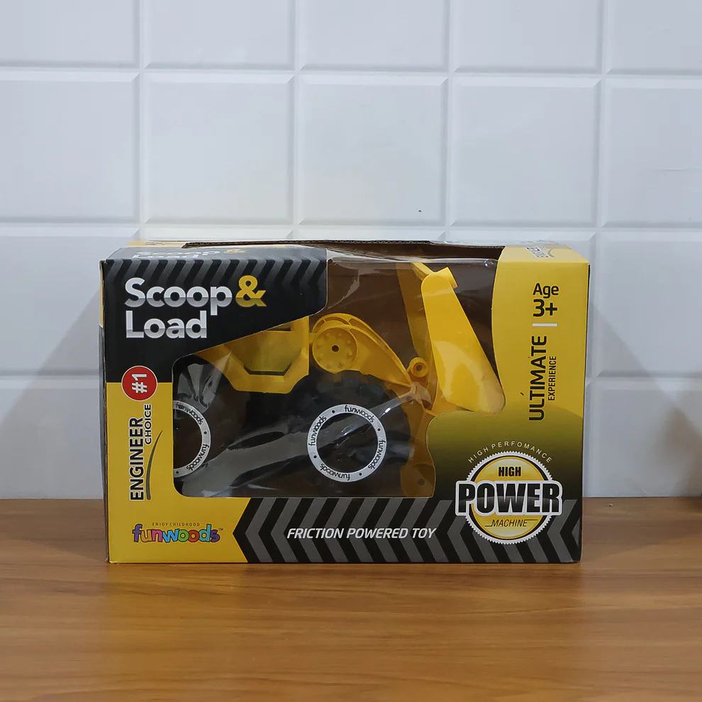 Funwoods Friction-Powered Front Loader / Bulldozer Toy - (1 Pc) - Image 6