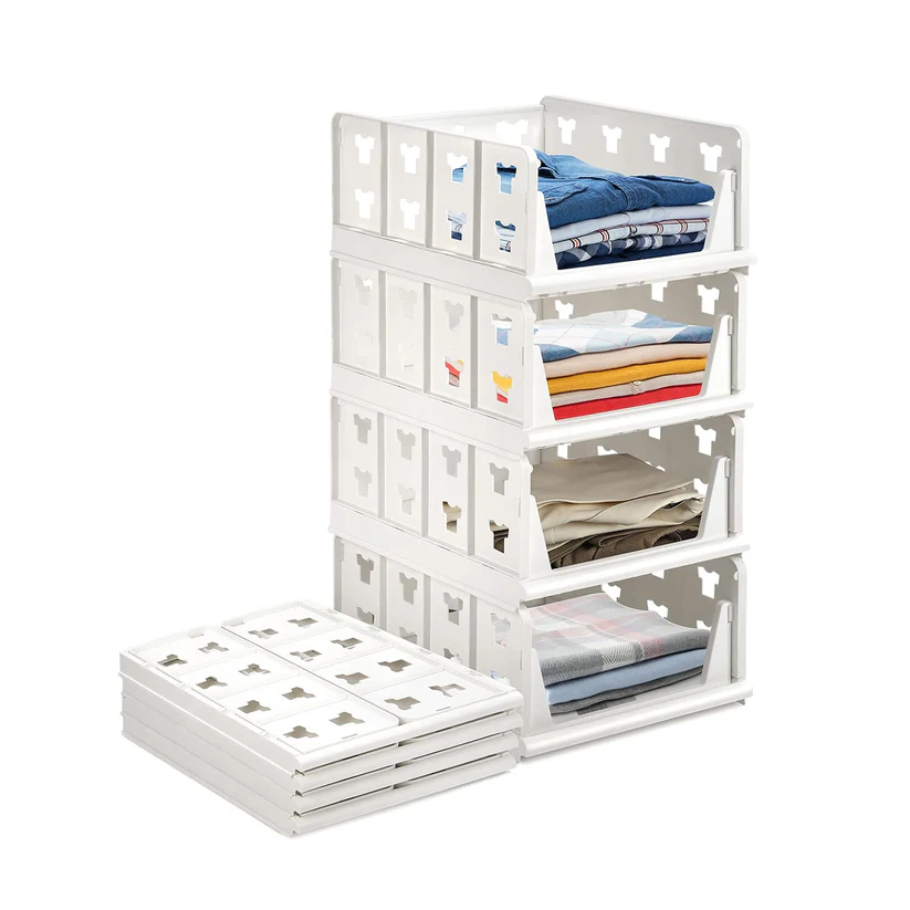 Movable Bookshelf, Large Capacity Rotatable Plastic Rolling Organization Shelf / Rack - Image 3