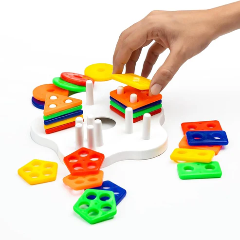Geometric Stacking Sorter Puzzle Toy - Image 5