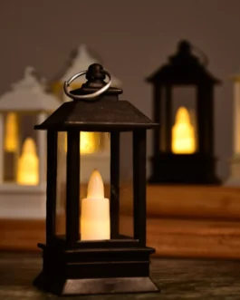 Classic Style Lantern With Artificial Rustic Battery-Operated Flameless Candle Light For Home Decoration (Pack of 24)