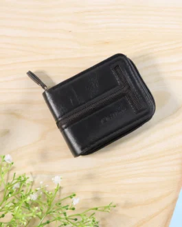 Compact Zip-Around Card Holder Wallet for Men & Women (1 Pc)