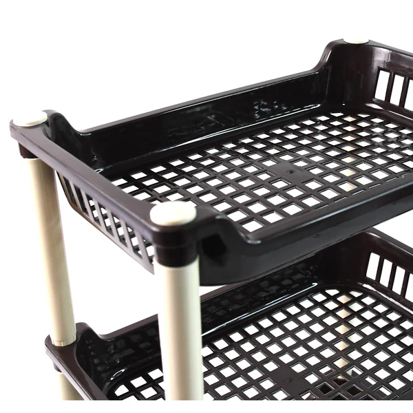 Apex Small Multiuse Plastic Storage Rack Organizer 3-Tier - Image 3