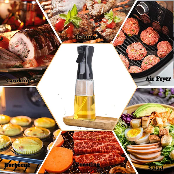 Glass Premium Oil Spray Bottle - (300 Ml Approx / 1 Pc) - Image 5