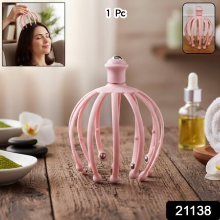 Manual Head Scalp Massager with Rolling Ball Tips – Stress Relief Tool