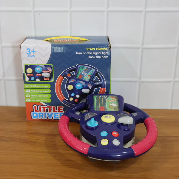 Musical Steering Wheel Driving Toy (1 Pc) - Image 2