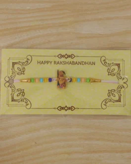 Hanuman Ji Designer Rakhi with Colorful Beads (1 Pc)