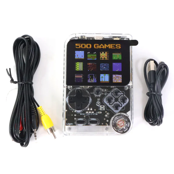 DreamBoy Retro Handheld Game Console with 500 Built-in Classic Games, TV Output & Rechargeable Battery - Image 3