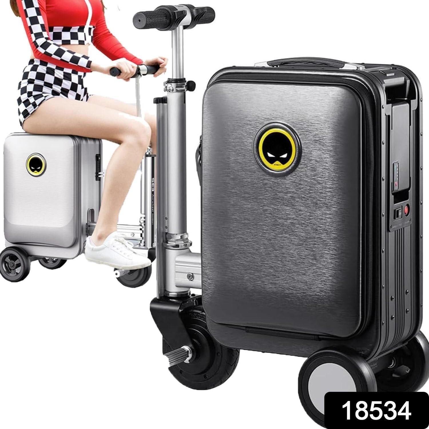 Electric Suitcase Smart Scooter – Riding Luggage with Removable Power (1 Pc) - Image 2