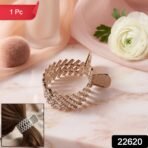 Elegant Crystal Studded Metal Hair Claw Clip (1 Pc) - Image 2