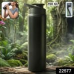 Premium Stainless Steel Sports Water Bottle with Flip Top Lid 900 ML - Image 2