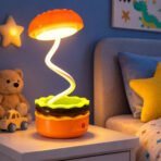 Burger Style LED Desk Lamp with Pencil Sharpener for Kids Study Table - Image 2