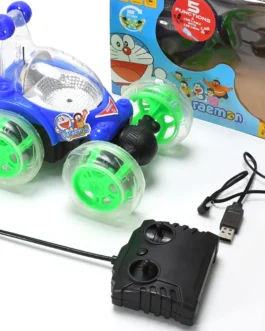 Rechargeable 360° Stunt Remote Control Car with 3D Lights & Music for Kids