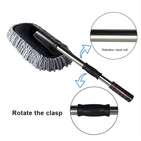 Car Duster, Long Retractable / Soft / Non-Slip / Handle - Image 3