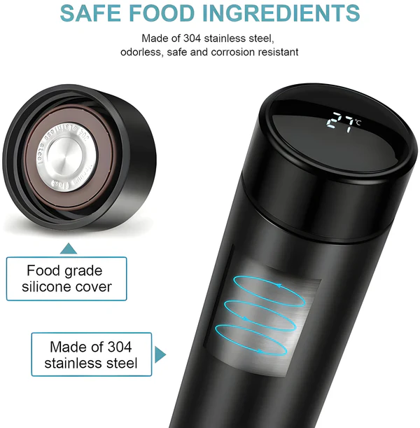 0726 Vacuum Insulated Water Bottle with LED Temperature Display (1 Pc / Multicolor) - Image 2