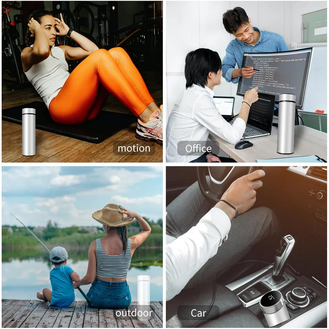 0726 Vacuum Insulated Water Bottle with LED Temperature Display (1 Pc / Multicolor) - Image 5