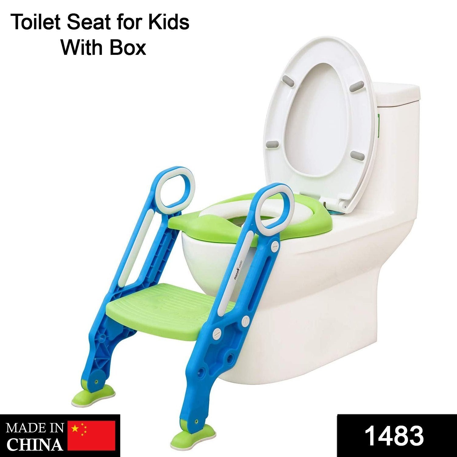 2 in 1 Training Foldable Ladder Potty Toilet Seat for Kids ----- - Image 2