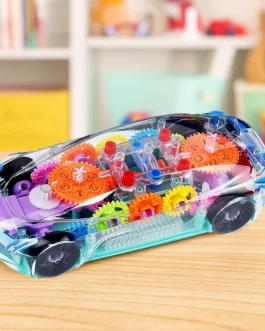 Rotating Transparent Gear Concept Car with Musical and 3D Flashing Lights Toy
