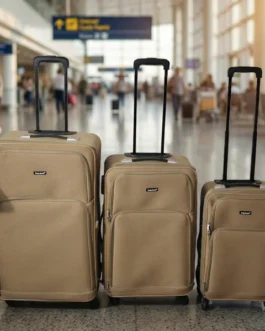 3 In 1 Soft side Trolley Luggage Set 3 Piece