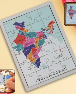 Wooden India Map Puzzle – (1 Set)