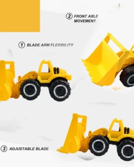 Funwoods Friction-Powered Front Loader / Bulldozer Toy – (1 Pc)