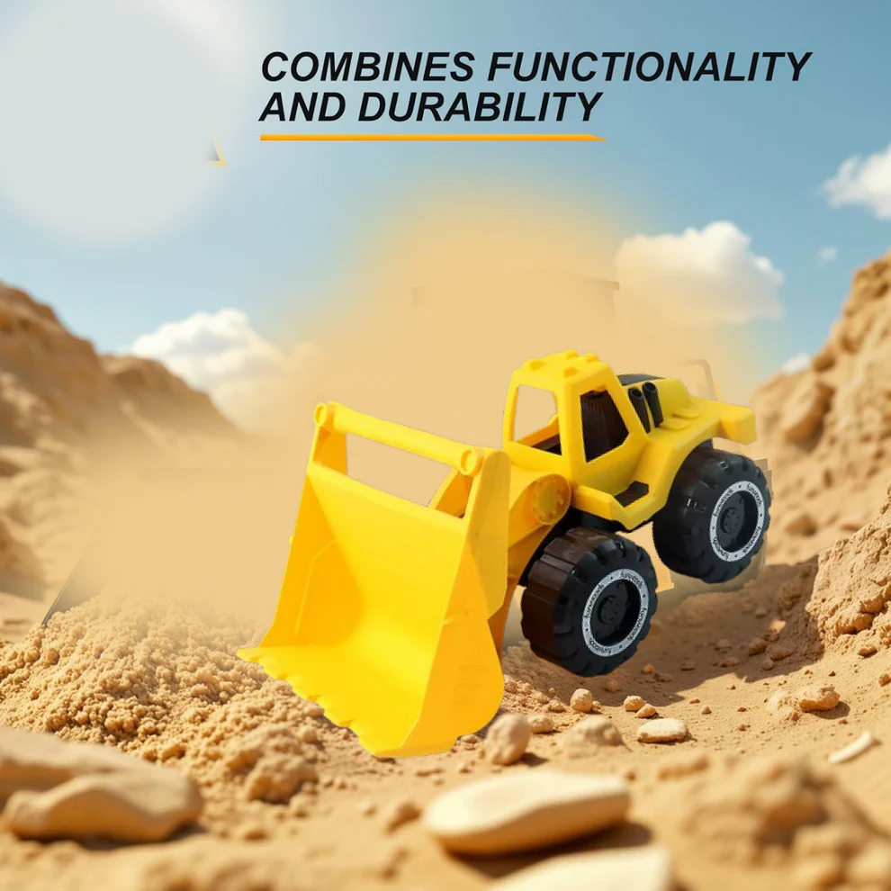 Funwoods Friction-Powered Front Loader / Bulldozer Toy - (1 Pc) - Image 5